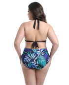 bluemoon blaue bedruckte Menstruations-Badeanzughose