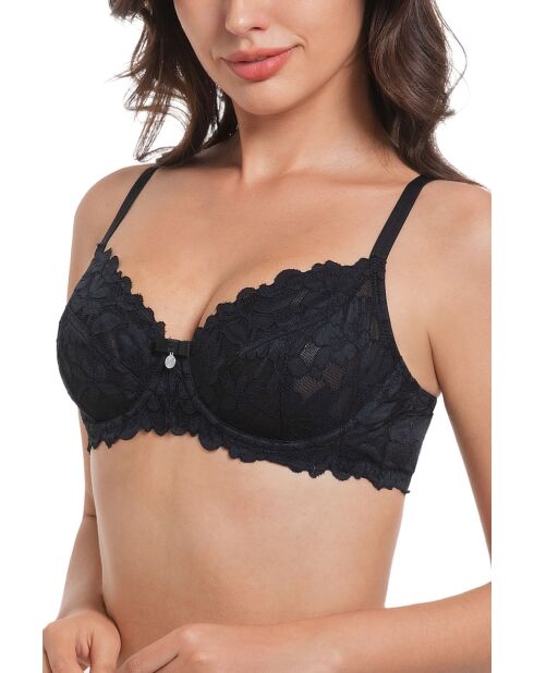 Zwarte bh met beugel Emilie