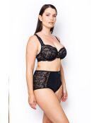 Braguitas menstruales altas negras prestadas