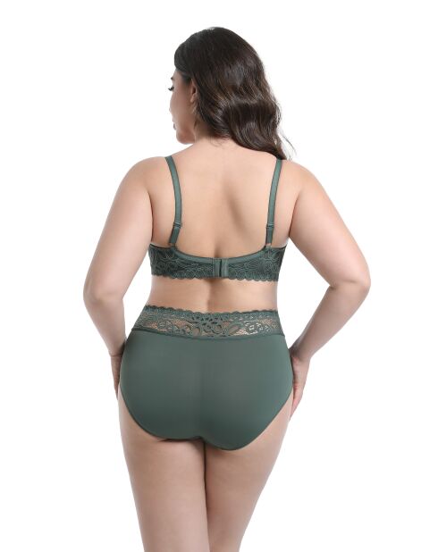 Myriam kaki bh met beugel, groot formaat