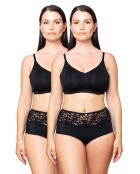 2 Culottes hautes menstruelles rosalie noires