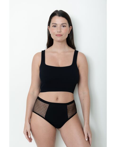 Shorty mestruale nero