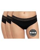3 Culottes menstruelles ultra absorbante noires
