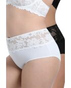 2 Culottes hautes emilie noire/ivoire