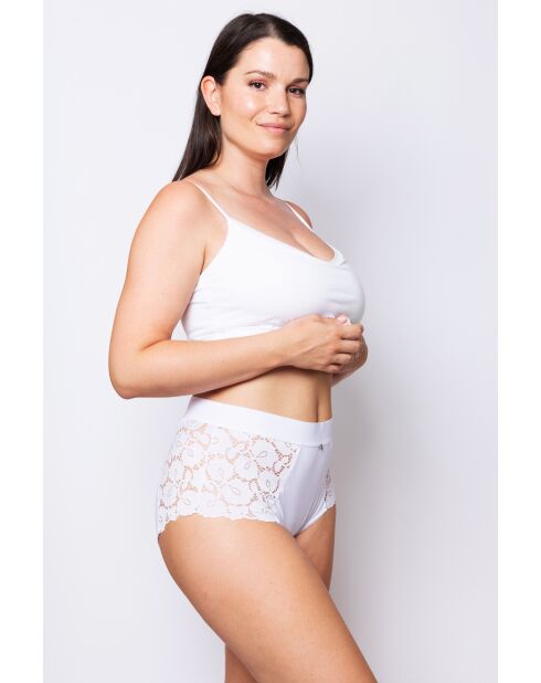 Culotte haute betty blanche