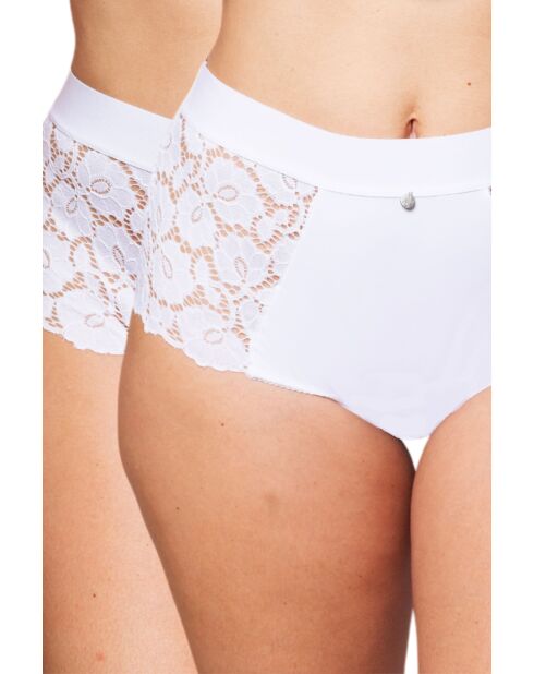 2 Culottes hautes betty blanches