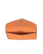 Kartenetui Miley aus Leder, 10 x 6,2 cm, Orange