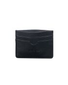 Portacarte Anys LA in pelle nera - 10,4x7,5x0,2 cm