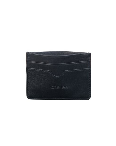 Porte-cartes en Cuir Anys LA noir - 10,4x7,5x0,2 cm