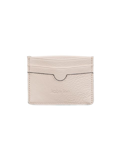 Portacarte in pelle Anys Z Lino Bianco - 10,4 x 7,5 cm