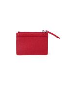 Porte-cartes/Porte-monnaie en Cuir Anyssa SA rouge foncé - 10,5x7,5x0,2 cm