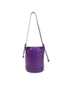 Louvre BAG JU paarse leren schoudertas - 19x25x14 cm