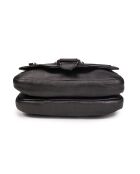 Hena Z zwarte leren schoudertas - 17,5x10x6 cm