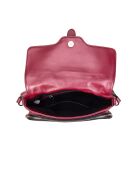 Enara Z karmijnrode leren schoudertas - 23x12x10,5 cm