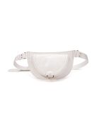 Ully GL Gürteltasche aus weißem Leder, 20 x 12 x 2,5 cm
