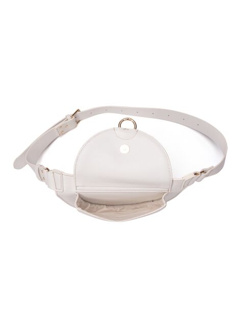 Ully GL Gürteltasche aus weißem Leder, 20 x 12 x 2,5 cm