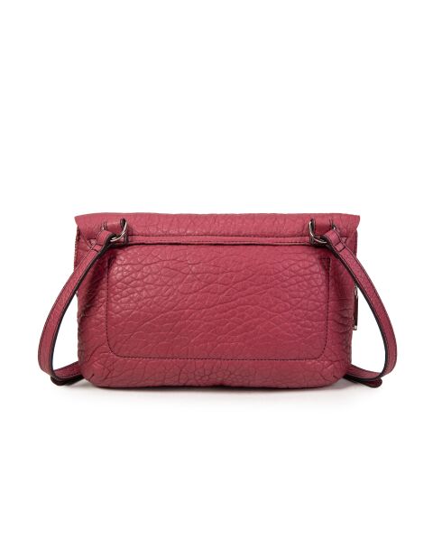 Lisia BU Schultertasche aus auberginem Leder - 27x19x4 cm