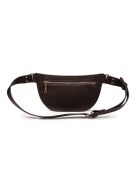 Ully Fur Leo Gürteltasche aus kamelfarbenem Rindsleder, 20 x 12 x 2,5 cm