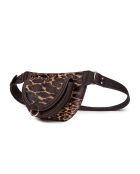 Ully Fur Leo Gürteltasche aus kamelfarbenem Rindsleder, 20 x 12 x 2,5 cm