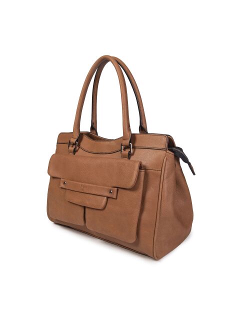 Borsa tote Oria VC in pelle naturale - 34x25x18 cm