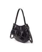 Hobo Ully GL Schultertasche aus schwarzem Leder - 30x13x24 cm