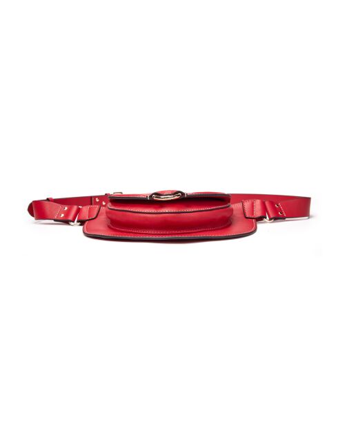 Ully GL rood leren heuptasje - 20x12x2,5 cm