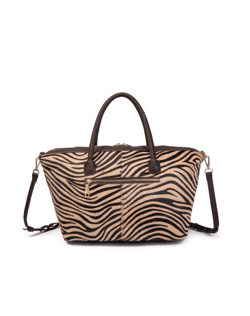 July Fur Leo zebra boodschappentas - 24,5x18x10 cm