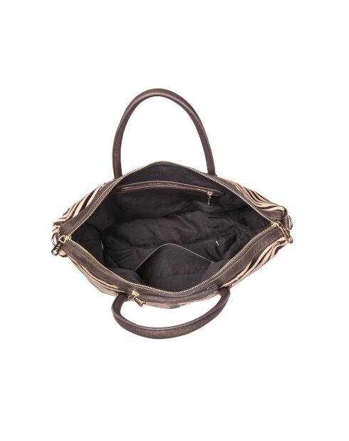 July Fur Leo zebra boodschappentas - 24,5x18x10 cm