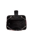 Mini Kacy fur leo fuchsia roze leren schoudertas - 17x17,5x8 cm