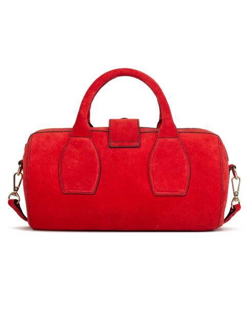Borsa da bowling Flola V in pelle rossa - 29x15x13,5 cm