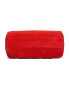 Flola V rode leren bowlinghandtas - 29x15x13,5 cm