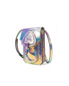 Custodia per telefono in pelle Emelyne dorata lucida - 10x17x2,5 cm