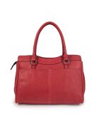 Oria VC rode leren draagtas - 34x25x18 cm