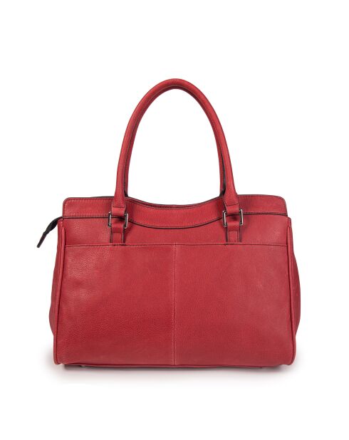 Borsa a tracolla Oria VC in pelle rossa - 34x25x18 cm