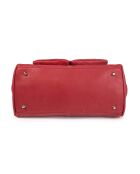 Oria VC rode leren draagtas - 34x25x18 cm