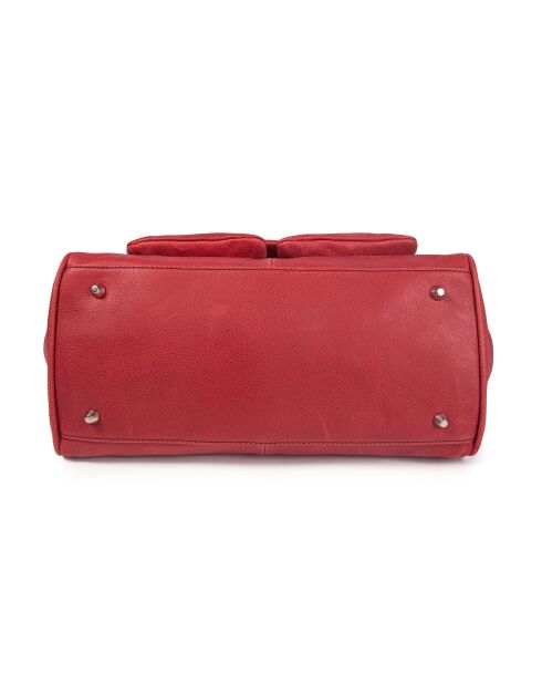 Borsa a tracolla Oria VC in pelle rossa - 34x25x18 cm