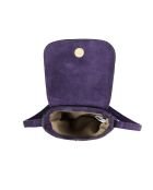 Zelie V Aubergine leren telefoonhoesje - 11,5x17,5x1,5 cm