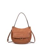 Hobo Ully GL Honey Schultertasche aus Leder, 30 x 13 x 24 cm