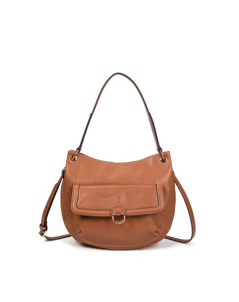 Hobo Ully GL Honey Schultertasche aus Leder, 30 x 13 x 24 cm