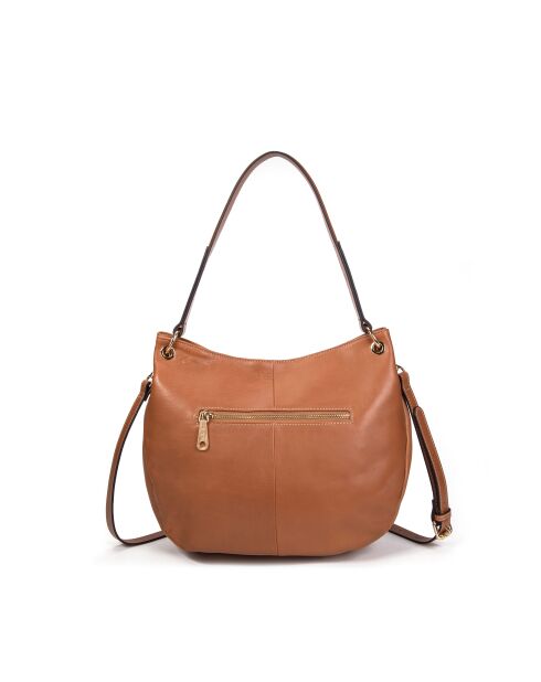 Hobo Ully GL Honey Schultertasche aus Leder, 30 x 13 x 24 cm