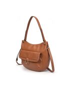 Hobo Ully GL Honey Schultertasche aus Leder, 30 x 13 x 24 cm