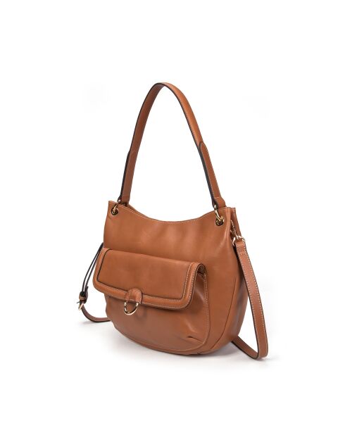 Hobo Ully GL Honey Schultertasche aus Leder, 30 x 13 x 24 cm