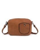 Renee VC Schultertasche aus Mahagoni-Leder - 23x14x8 cm