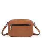 Renee VC Schultertasche aus Mahagoni-Leder - 23x14x8 cm