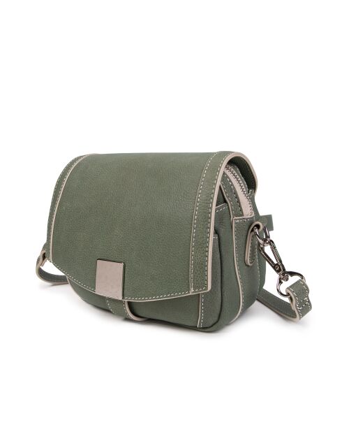 Schultertasche Adrielle aus Leder in Grün