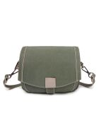 Adrielle groene leren schoudertas