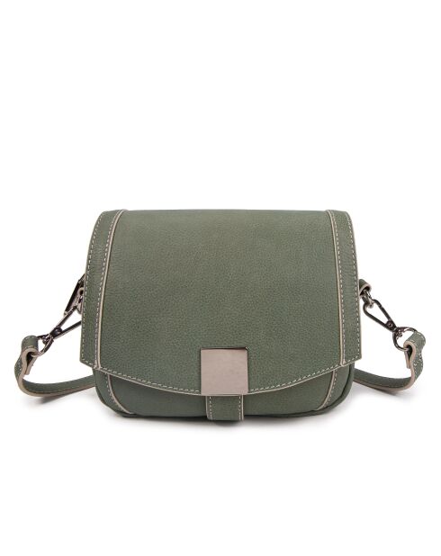 Schultertasche Adrielle aus Leder in Grün