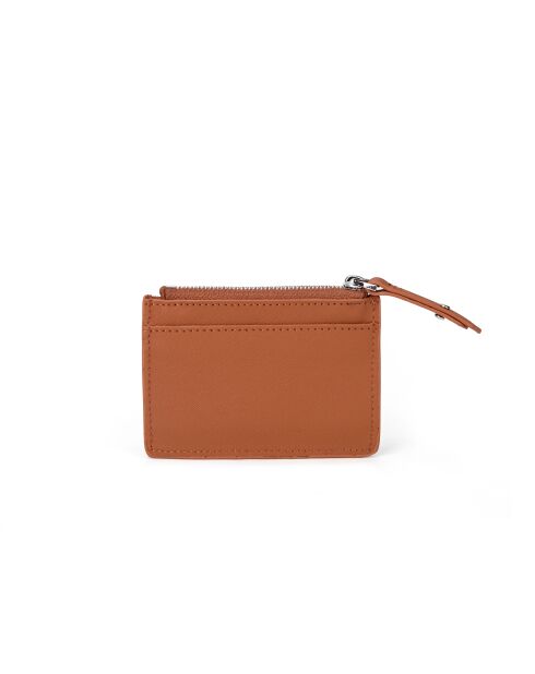 Porte-cartes/Porte-monnaie en Cuir Anyssa SA camel - 10,5x7,5x0,2 cm