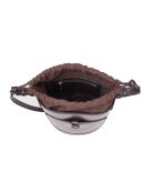 Louvre BAG SYM leren schoudertas mogano bruine emmertas - 19x25x14 cm