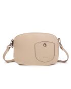 Renee VC beige leren schoudertas - 23x14x8 cm